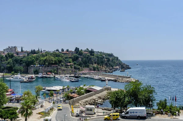 Antalya, Türkiye - 26 Temmuz 2019 Antalya'da Yatç Limanı limanı,