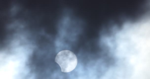 Eclipse Solar Del Junio 2020 Siberia Occidental Novosibirsk Primer Plano — Vídeos de Stock
