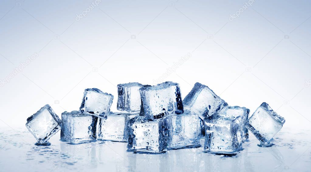 Ice Cubes - Cool Refreshing Crystals With Water Drops