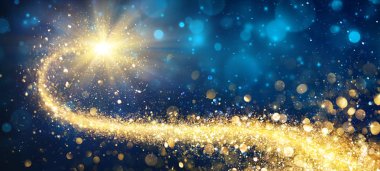 Noel parlak gece Golden Star