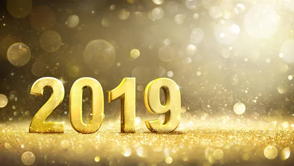 2019 New Year Decoration Greeting Card — Stock Photo, Image