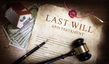 Last Will And Testament With Money And Planning Of Inheritance clipart