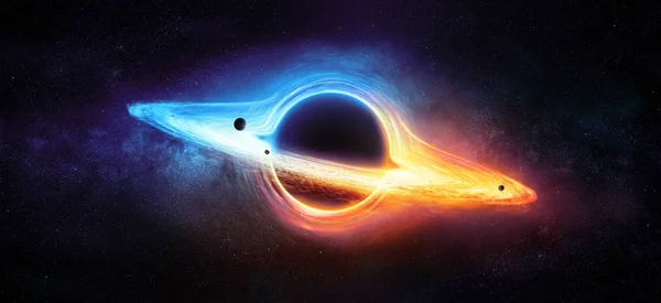 天の川のブラックホール — ストック写真