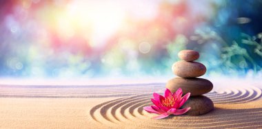 Rock Garden 'da Spa Taşlı Lotus Çiçeği