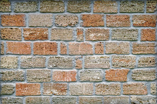 Raue Wand Aus Altem Kalkstein Fotografiert Bei Bedecktem Wetter Mit — Stockfoto