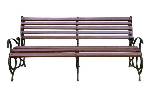 Yürüyen insanlar için park bankı. Gün ışığında bir Kiev parkında fotoğraflandı. Reklam ve yaratıcı projelerde kullanıma hazır izole görüntü.