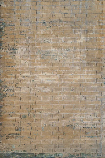 Vecchio Muro Mattoni Dipinti Senza Intonaco Girato Nel Pomeriggio Una — Foto Stock