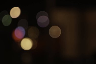 ışık bokeh ile siyah arka plan