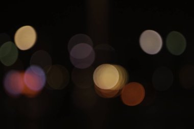 ışık bokeh ile siyah arka plan