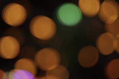 gece bulanık renkli parlak bokeh ışıkları bulanık 