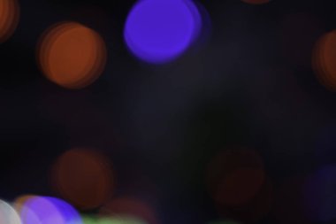 gece bulanık renkli parlak bokeh ışıkları bulanık 