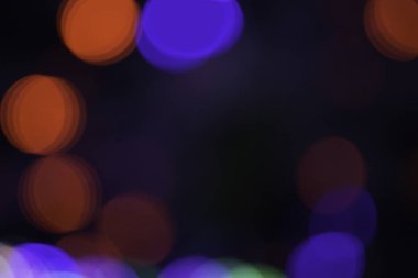 gece bulanık renkli parlak bokeh ışıkları bulanık 