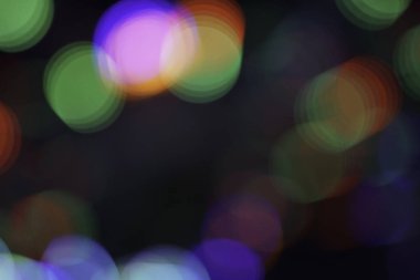 gece bulanık renkli parlak bokeh ışıkları bulanık 