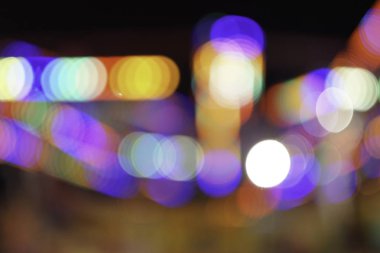 bulanık renkli bokeh ışıkları defokus 