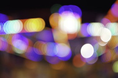 bulanık renkli bokeh ışıkları defokus 