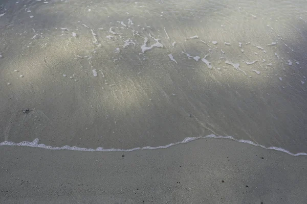 Коричневый Бежевый Песчаный Пляж Водяная Пена — стоковое фото