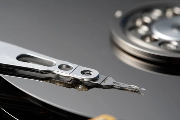 Grey Hardware Disk Memory Storage Cylinder — Stock Photo, Image