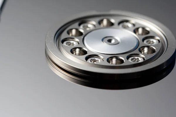 grey hardware disk details, memory storage cylinder