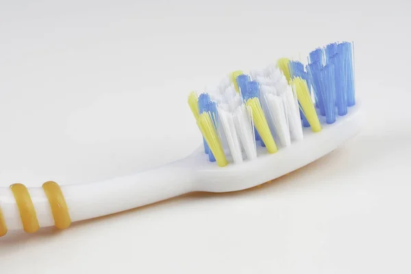 One Toothbrush Bristle Isolated Studio — Stock Photo, Image