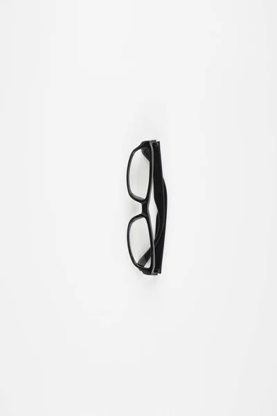 Vue Dessus Sur Lunettes Sur Fond Blanc — Photo