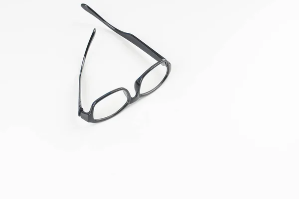 Nerd Eyeglasses White Background — Stock Photo, Image