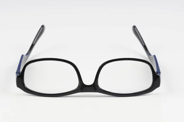 Nerd Brillen Witte Achtergrond — Stockfoto