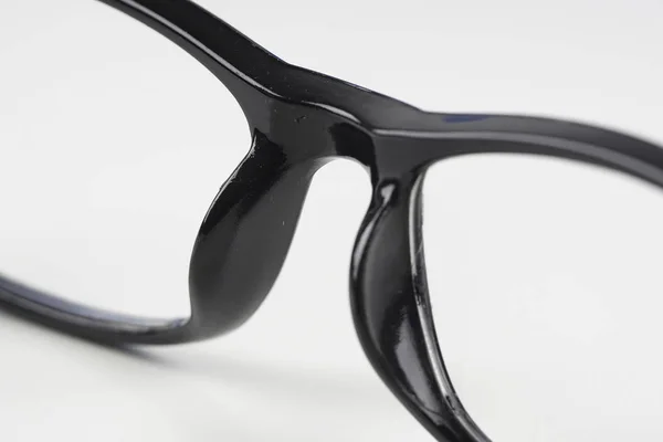 Nörd Glasögon Över Vit Bakgrund — Stockfoto