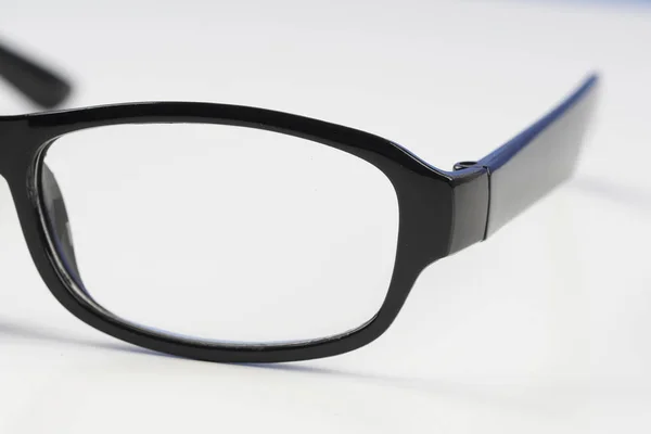 Óculos Nerd Sobre Fundo Branco — Fotografia de Stock