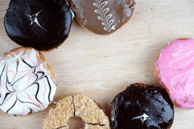 Çeşitli tatlı çörekler, farklı çörekler. 