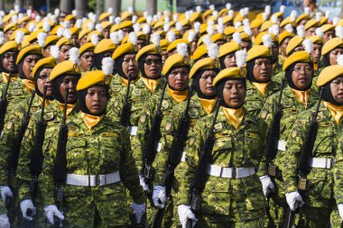 KUALA LUMPUR, MALAYSIA - 6 AĞUSTOS 2016; Merdeka Günü, Malezya 'nın Dataran Merdeka' daki Bağımsızlık Günü anısına düzenlendi.
