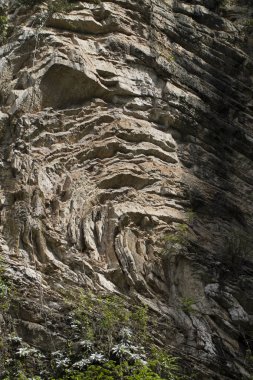 tam kare görüntü, kayalık uçurumun dokusu 