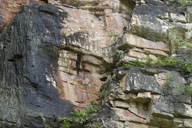tam kare görüntü, kayalık uçurumun dokusu 