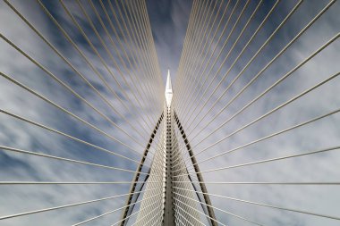 Putrajaya, Malezya 'daki Seri Wawasan köprüsünün bir kısmı