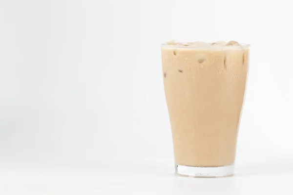 Glas Eiskaffee Mit Eiswürfeln Eistee — Stockfoto