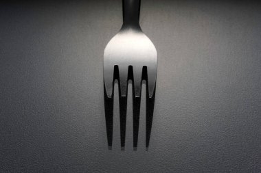 gümüş, bir paslanmaz çatal 