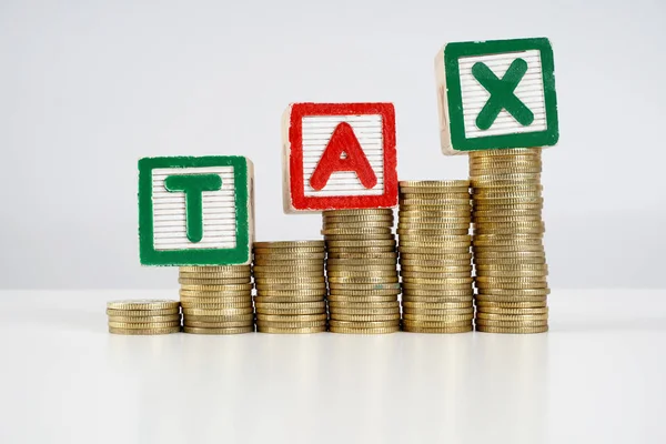 Taxes Pièces Argent Financier — Photo