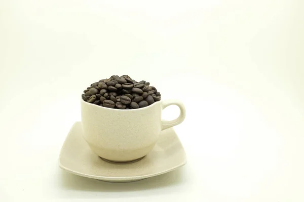 Roasted Coffee Beans Cup — Stock Photo, Image