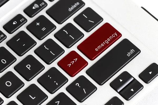Close Emergency Laptop Keyboard Button — ストック写真