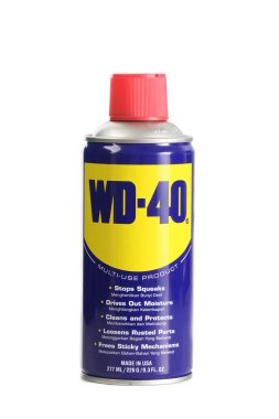 Kuala Lumpur, Malaysia - June 4, 2017: blue and yellow bottle isolated on white background .