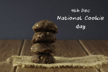 koyu çikolatalı kurabiye tablo, 4 Aralık, ulusal kurabiye günü