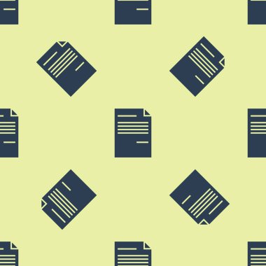 Mavi belge simgesi beyaz arka planda yalıtılmış Dikişsiz desen. Dosya simgesi. Kontrol listesi simgesi. İş konsepti. Vektör Illustration