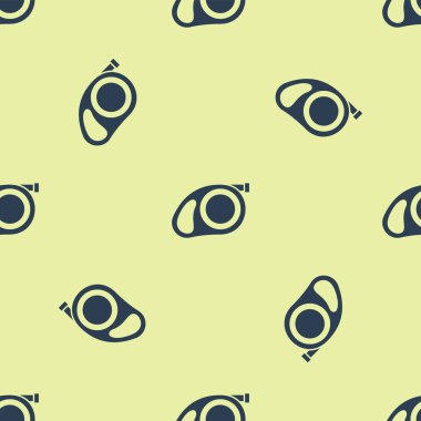 Karabina simgesi beyaz arka plan üzerinde izole dikişsiz desen ile Mavi Geri Çekilebilir kordon tasma. Evcil köpek kurşunu. Evcil hayvan malzemeleri. Açık havada yürüyüş için hayvan aksesuarı. Vektör İllüstrasyonu