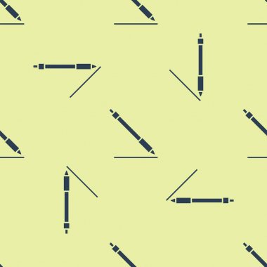 Mavi kalem çizgi simgesi beyaz arka planda yalıtılmış Dikişsiz desen. Vektör Illustration