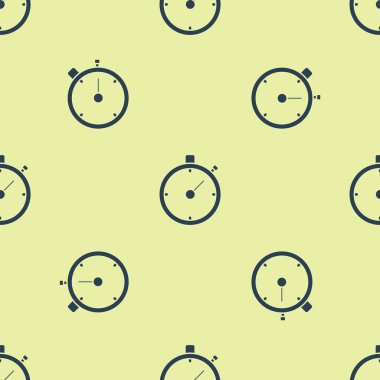 Mavi Kronometre simgesi beyaz arkaplanda izole edilmiş kusursuz desen. Zaman göstergesi. Kronometre işareti. Vektör İllüstrasyonu