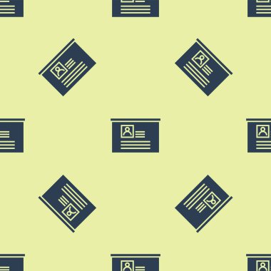 Mavi Board ile özgeçmiş simgesi izole Dikişsiz desen beyaz arka plan üzerinde. CV uygulaması. Profesyonel personel aranıyor. Personel Analizi devam ediyor. Vektör Illustration