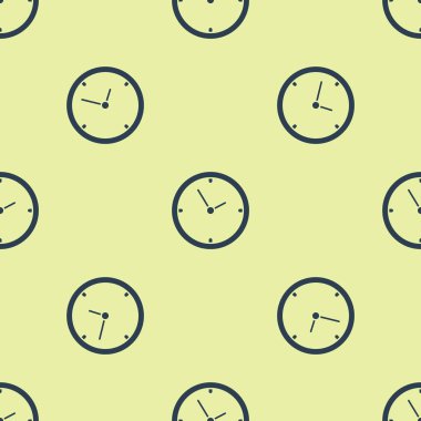 Mavi Saat simgesi beyaz arkaplanda izole edilmiş kusursuz desen. Zaman sembolü. Vektör İllüstrasyonu