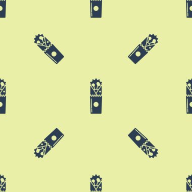 Mavi Döner Kebap simgesi beyaz arka planda izole Dikişsiz desen. Shawarma işareti. Sokak Fast-Food menüsü. Vektör Illustration