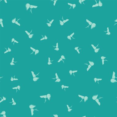 Yeşil Sulama filiz simgesi yeşil arka plan üzerinde sorunsuz desen izole. Tohum ve fide. Sulama sembolü. Yaprak doğası. Vektör İllüstrasyonu