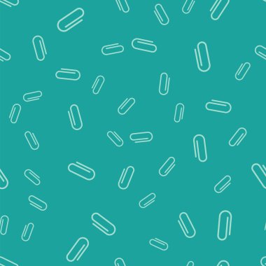 Yeşil Ataş simgesi yeşil arka plan üzerinde sorunsuz desen izole. Vektör İllüstrasyonu