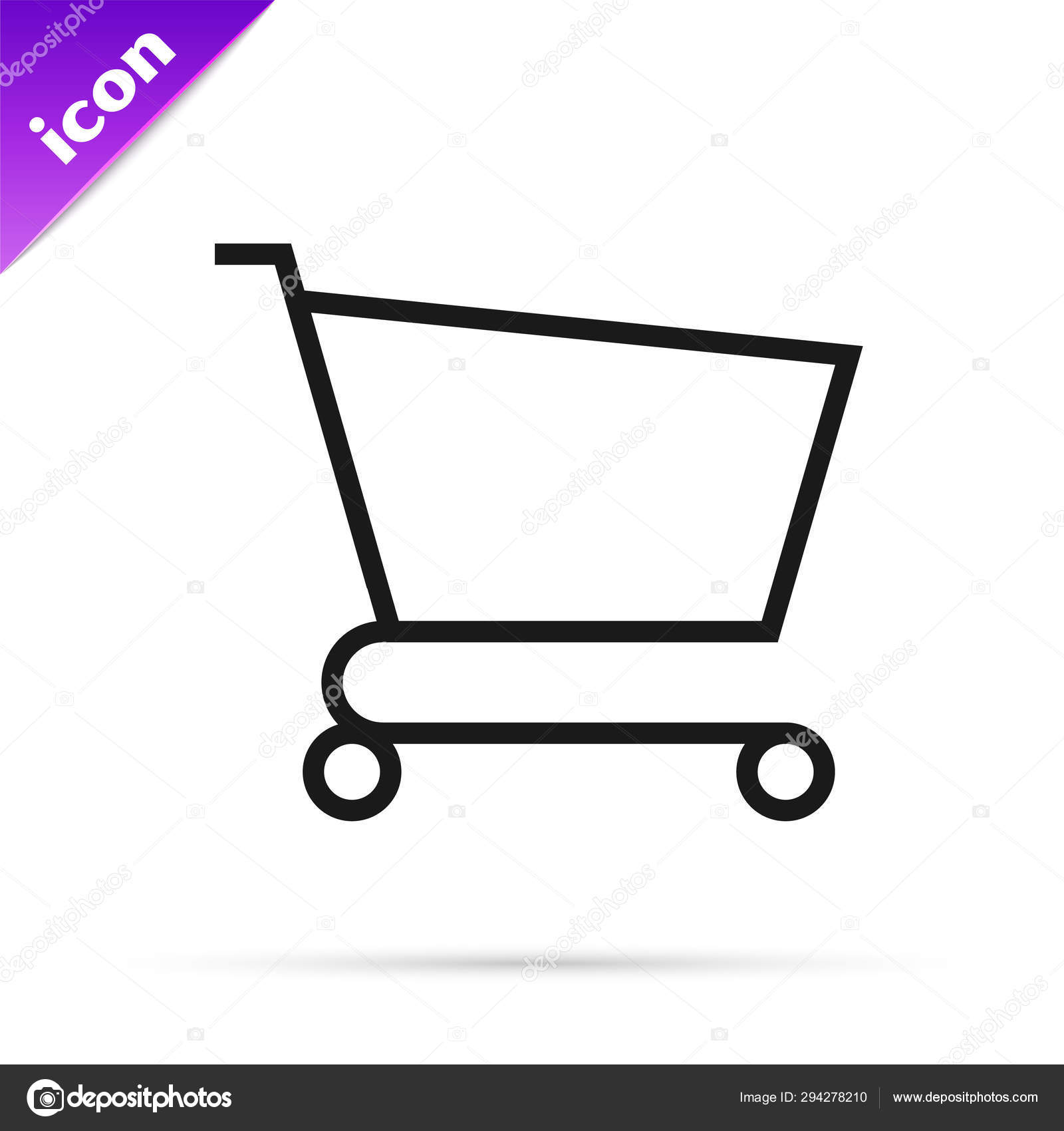 Black Line Shopping Cart Icon Isolated On White Background Online Buying Concept Delivery Service Sign Supermarket Basket Symbol Vector Illustration Vector Image By C Vectoroksana Vector Stock 294278210 https depositphotos com 294278210 stock illustration black line shopping cart icon html